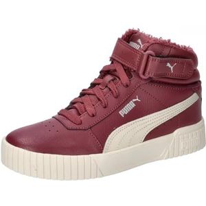 PUMA Carina 2.0 Mid WTR Jr Sneakers voor meisjes, Dark Jasper Alpine Snow PUMA Silver, 40 EU