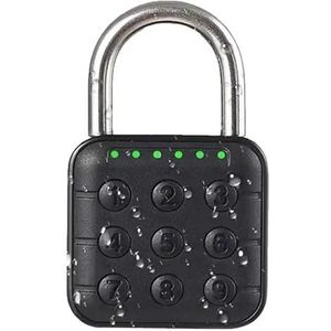 6-cijferig hangslot, slot met cijfercode, zinklegering, veelzijdig bruikbaar voor binnen en buiten in scholen, gymzalen, kluisjes, gereedschapskisten en bagage (zwart)