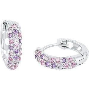 Princess Lillifee Creolen Oorsieraden, met Zirconia synth., 1,2 cm, Paars, Geleverd in een juwelen geschenkverpakking, 9064182