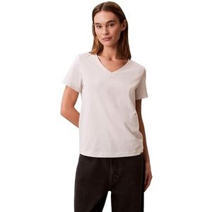 Calvin Klein Dames Archive Jersey VNK Tee EU LV047B205G Tees, Grijs (BA01 Grey Heather), XS, Grijs (Ba01 Grey Heather), XS