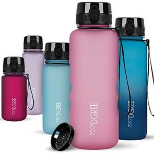 720°DGREE Water Bottle 1.5 Liter ""uberBottle"" +Fruit-Sieve, softTouch - Waterfles BPA-Free, Lekvrij, Herbruikbaar - Grote XL Drinkfles, Sportfles voor Gym, Fitness-Studio, Camping, Outdoor, Travel