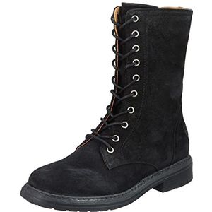 Shabbies Amsterdam Dames SHS1264 Lace Up Waxed Suede Enkellaars, 1000, 36 EU