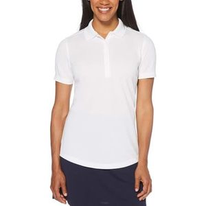 Callaway Women's Golf Short Sleeve Core Performance Polo Shirt, White, Medium