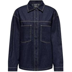 Onlemmie L/S Shirt Rinse DNM Azg Noos, donkerblauw (dark blue denim), 3XL