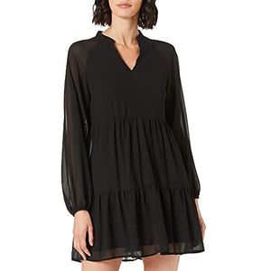 Object OBJMILA GIA L/S Dress NOOS, zwart, 42