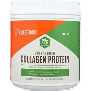Bulletproof Collagen Protein Powder | Zonder smaak | Met gras gevoede collageenpeptiden en aminozuren voor een gezonde huid, botten en gewrichten | Keto-vriendelijk, 18 g proteÃ¯ne | 500 g