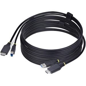 StarTech.com 3m HDMI 2.0 en USB KVM Kabel, 5Gbps, 4K 60Hz, HDR10, HDMI audio en USB Combo Kabel voor KVM Switches
