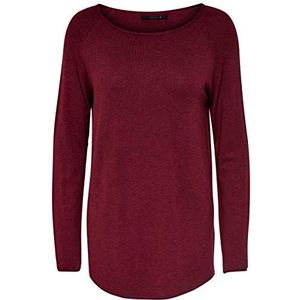 ONLY Dames ONLMILA LACY L/S Long KNT NOOS pullover, zon-dried tomato/Detail:W. Melange, 3XL