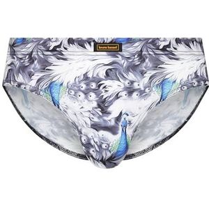 Bruno Banani Sportslip Blue Bird, pauwenprint, M