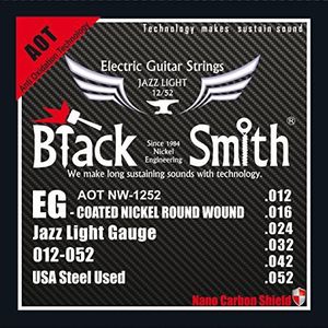 Smith 12-52 Black Coated snaren voor elektrische gitaar