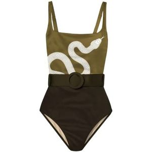 Averie Corina eendelig badpak voor dames, groen, 3XL