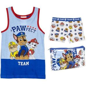 CERDÁ LIFE'S LITTLE MOMENTS Patrouille Paw pyjama voor jongens, korte pyjamaset, Blauw, Wit en Rood, 3 jaar
