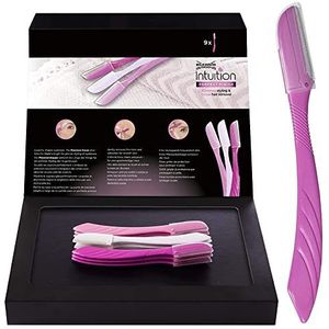 Scheermesjes - 9 Stuks - Hoogglans Vernikkeld Staal - Voor Wenkbrauwen en Gezicht