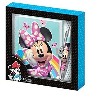 Minnie Mouse Regenboog-geschenkdoos met sleutel en balpen