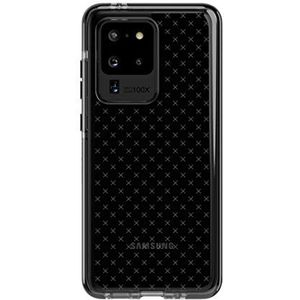 tech21 Evo Check beschermhoes voor Samsung Galaxy S20 Ultra 5G – hygiënisch schoon kiembestrijdende antimicrobiële eigenschappen met 3,6 m valbescherming, zwart, transparant