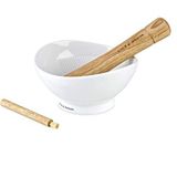 Cole & Mason Suribachi Vijzel & Stamper - Ø 14cm - Keramisch/Hout