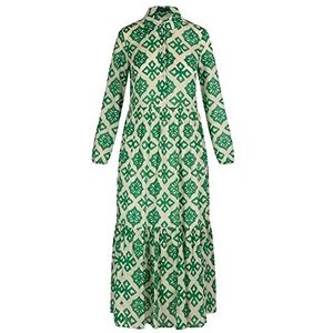 ApartFashion Maxi-jurk voor dames, groen-beige, normaal, groen/beige, 40