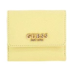 Guess Laurel SLG Card & Coin Purse damestas, geel, uniek, Geel, Eén maat