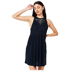 Superdry Vintage LACE Racer Casual Jurk, Eclipse Navy, M