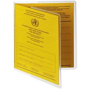 Durable 213919 Dubbele beschermhoes voor boekjes of documenten van 88 x 125 mm, 10 stuks, transparant