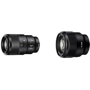 Sony FE 90 mm F2.8 Macro G OSS - SEL90M28G & Sony E-Mount Sel-85F18 Telelens Met Vaste Brandpuntsafstand, Fe 85 M F1,8, Ed-Glas, Zwart