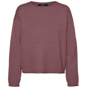 Vero Moda - VMGOLD ROLL LS O-NECK PULLOVER GA - Gebreide Trui - Rose brown