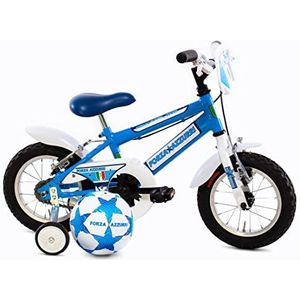 Forza Azzurri MTB 12 inch, mountainbike voor kinderen, lichtblauw/wit