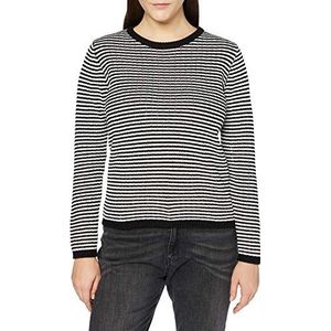 Blue Seven Damestrui met strepen, ronde hals, 999, zwart origineel., 38
