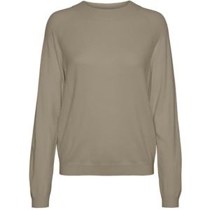 VERO MODA Vmhappiness Ls Raglan Pullover Ga Boo Rep, silver mink, XL