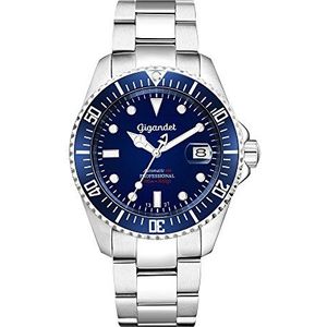 Gigandet Automatisch horloge heren analoog met roestvrijstalen armband Sea Ground G2-009, blauw, Sea Ground