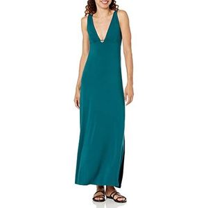 Emporio Armani Swimwear Emporio Armani Stretch Viscose Short Long Dress, Tropical Green, M, Tropical Green, M