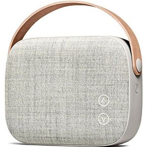 Vifa Helsinki Bluetooth Speaker | Nordic Design | Perfect Portable Wireless Speaker for Apple iPhone iOS and Samsung Android - Sandstone Grey