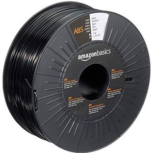 Amazon Basics 3D-printerfilament van ABS-kunststof, 1.75mm, zwart