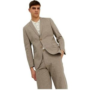 JACK & JONES Jprriviera Linen Blazer voor heren, slim fit, Sn, Beige/Fit: slim fit, 52