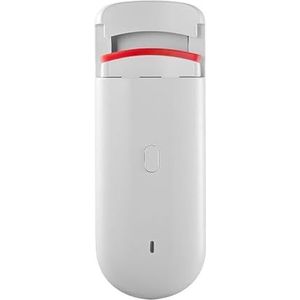 Elektrische wimpertang, oplaadbaar via USB, draagbare elektrische wimpertang, langdurige krullen, met siliconen kussen, constante temperatuur en bescherming tegen verbranding, wit