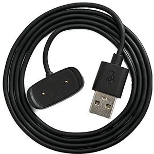 SYSTEM-S USB 2.0-kabel 100 cm voor Amazfit T-Rex Pro smartwatch in zwart