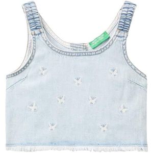 United Colors of Benetton Onderhemd voor meisjes en meisjes, Blauw, 160