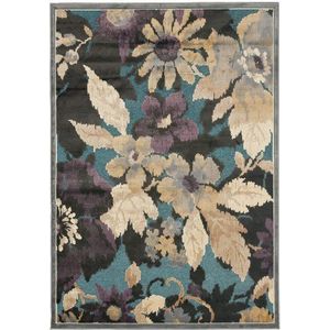 Safavieh Modern tapijt, PAR148, geweven viscose, grijs / meerkleurig, 90 x 150 cm