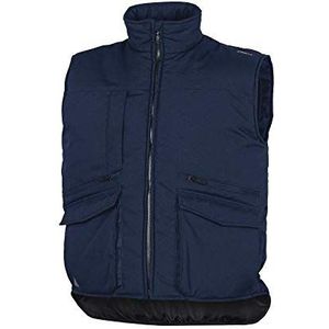 Deltaplus SIER2BMTM Vest met meerdere zakken van polyester katoen, marineblauw, maat M