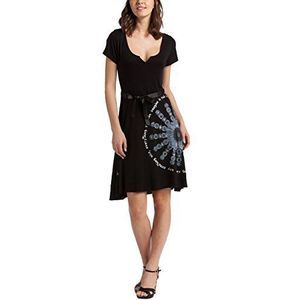 Desigual Dames A-lijn jurk SIMILAR REP, zwart (negro 2000), M