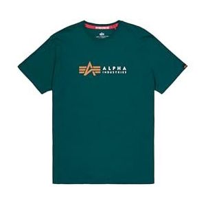 Alpha Industries - Alpha Label T - T-shirt - Zwart - 100% Katoen