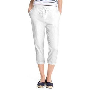 ESPRIT Capri broek voor dames met elastische tailleband, wit (white 100), 38