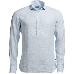 Panareha Men's Linen Popover Shirt MAMANUCA Light Blue (XXL)