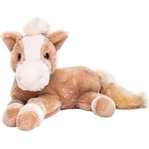 Uni-Toys - Paard lichtbruin, liggend - superzacht - 28 cm (lengte) - pluche paard, boerderijdier - pluche dier, knuffeldier