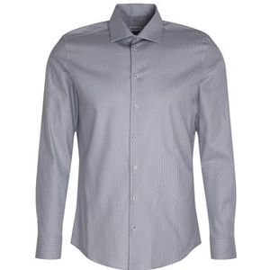 Seidensticker Zakelijk overhemd voor heren, extra slim fit, zacht, kent-kraag, lange mouwen, 100% katoen, lichtblauw, 38