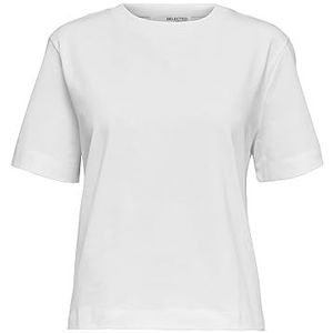SELECTED FEMME Dames T-shirt Boxy, wit (bright white), L