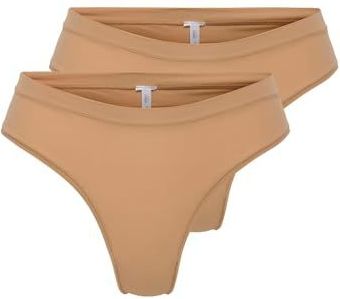 ONLY - ONLPEACHY - Slip - Cappuccino - 2 Pack - Mid Waist