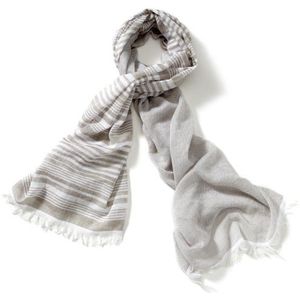 ck Calvin Klein Unisex - Sjaal voor volwassenen, gestreept KMS198 F5K1J