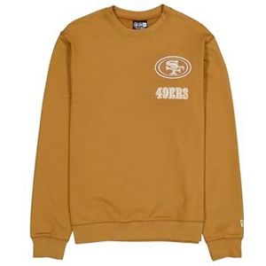 San Francisco 49ers Unisex Nfl Logo Select Crew Neck Sweater Licht Bronzen Trui