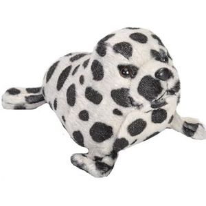 Wild Republic Pocketkins Eco Harbor Seal, knuffeldier, 12,7 cm, pluche speelgoed, gemaakt van gerecyclede materialen, milieuvriendelijk